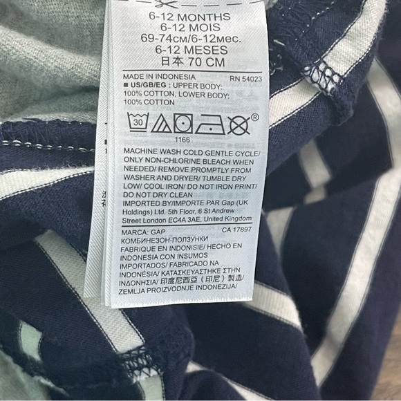 Baby Gap Seagull Nautical One Piece Romper - Picture 3 of 5